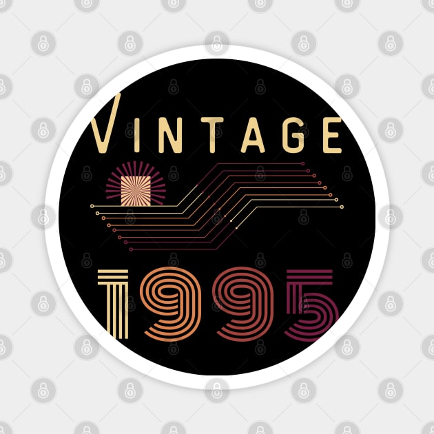 27 Year Old Retro Gift Vintage 1995 Classic Magnet by Hohohaxi